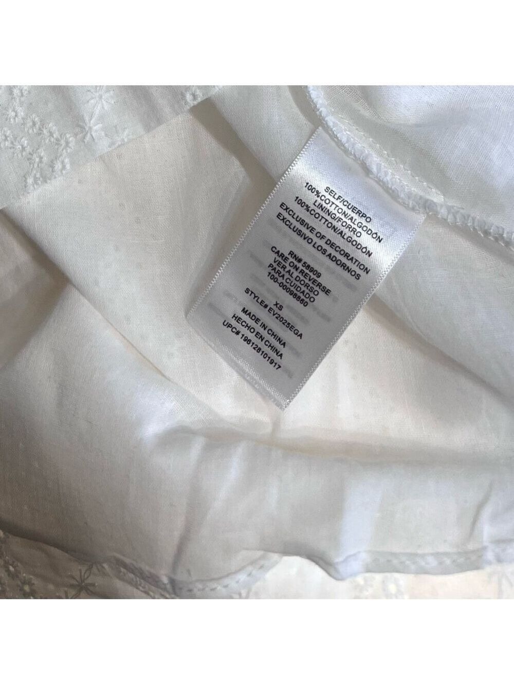 White Eyelet Babydoll Top by Every - Multiple - Picture 11 of 12